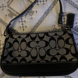 Small Coach black bag.